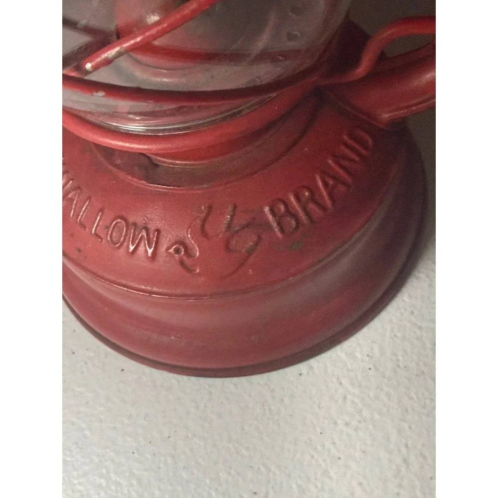 Vintage Swallow Brand No 235 Red Kerosene Lantern Hurricane Oil Lamp China